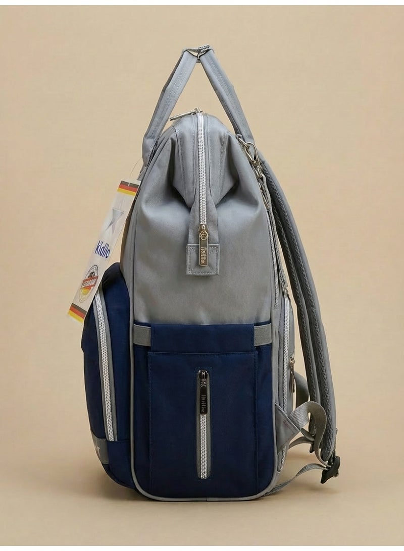 كيديليو شنطة كيديلو للأمهات سعة كبيرة بتصميم عملي ضد المياة مع مفرش غيار ومكان للمنظفات والبيبرونات - Image 3